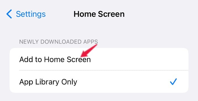 home screen app settings iphone