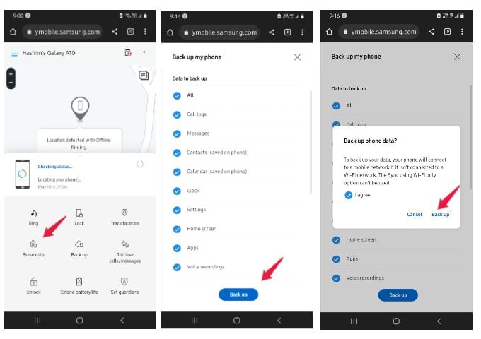 Backup Lost Samsung Phone Data to Cloud