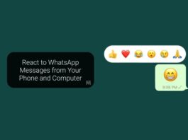 React to WhatsApp Messages from Your Phone and Computer