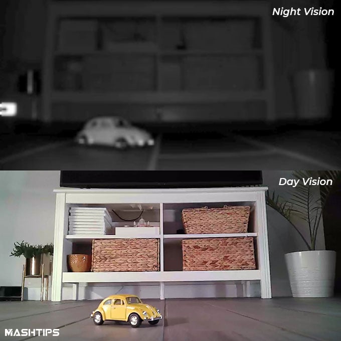 Trifo Lucy Robot Vacuum Realtime Camera Visuals in NIght Vision and Normal Vision