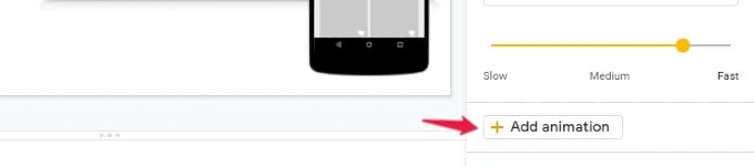 add animation google slides