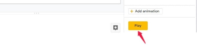 play animation google slides