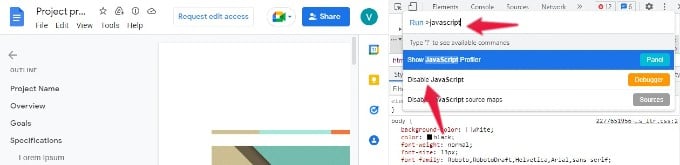 run command console chrome