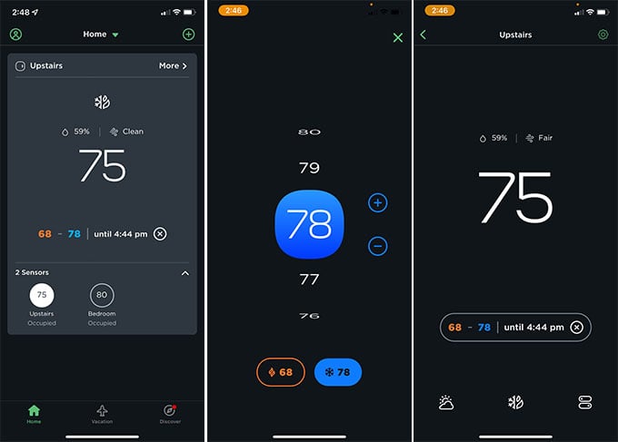 Ecobee App Controls for Ecobee Smart Thermostat Premium