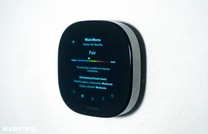 Ecobee Smart Thermostat Premium with Siri and Built-in Air Quality Monitor