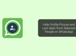 Hide Profile Picture and Last Seen from Selected People on WhatsApp