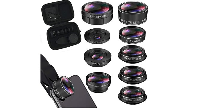 KEYWING Phone Lens Kit 9 in 1 Phone Camera Lens