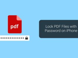 Lock PDF Files with Password on iPhone