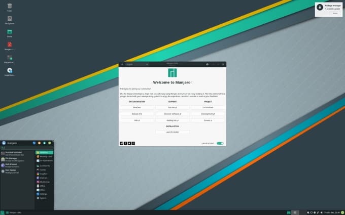 Manjaro with KDE Plasma