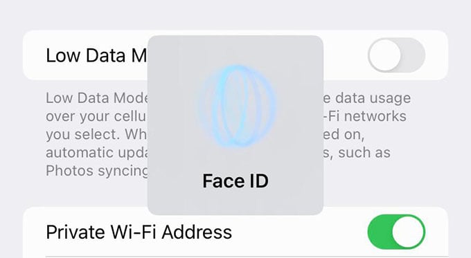 Unlock Saved WiFi Password on iPhone with Face ID
