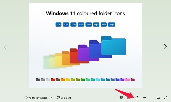 Download colored folder icons