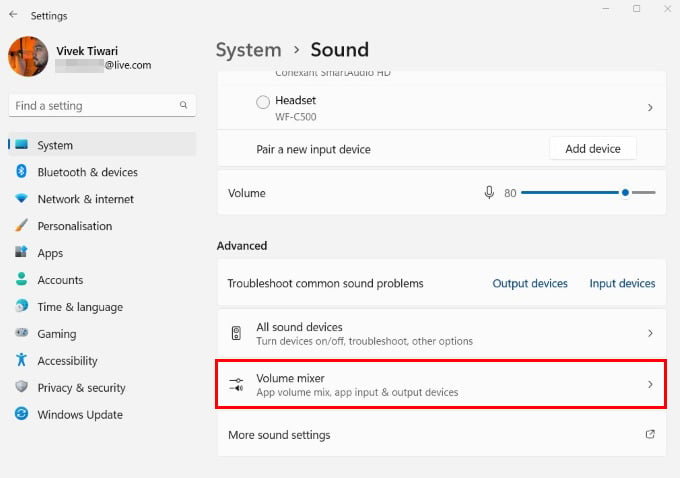 How to Change Volume for Individual Apps on Windows 11 and 10 - 11