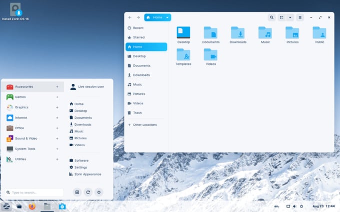 Zorin OS Screenshot