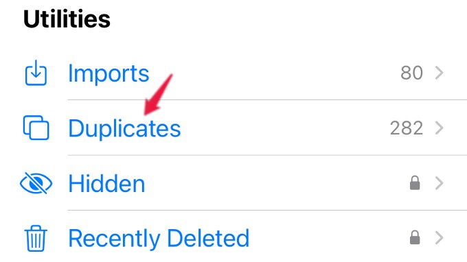 duplicates folder photos app iphone