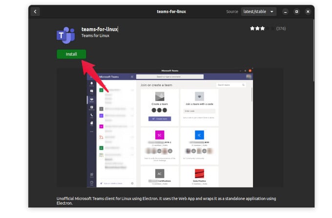 install Microsoft Teams for Linux