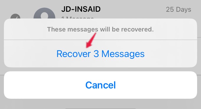 recover deleted messages confirmation iphone