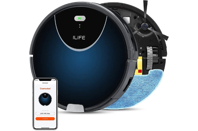 ILIFE V80 Max Mopping Robot Vacuum Cleaner, Robot Vacuum and Mop Combo