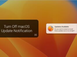 Turn Off macOS Update Notification