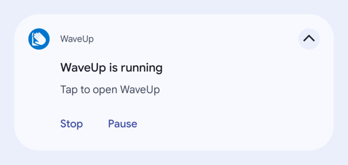 waveup notification