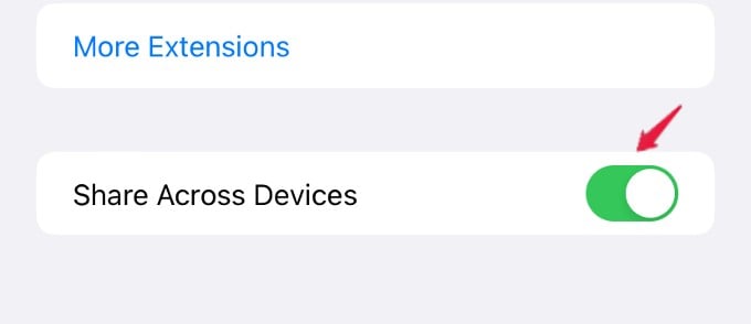 How to Share Safari Extensions Between iPhone and iPad - 12