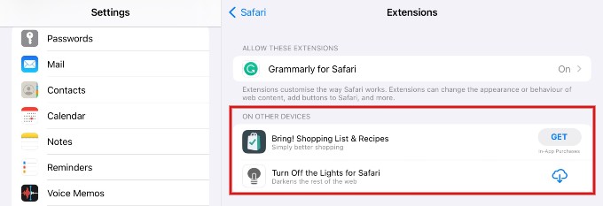 How to Share Safari Extensions Between iPhone and iPad - 57