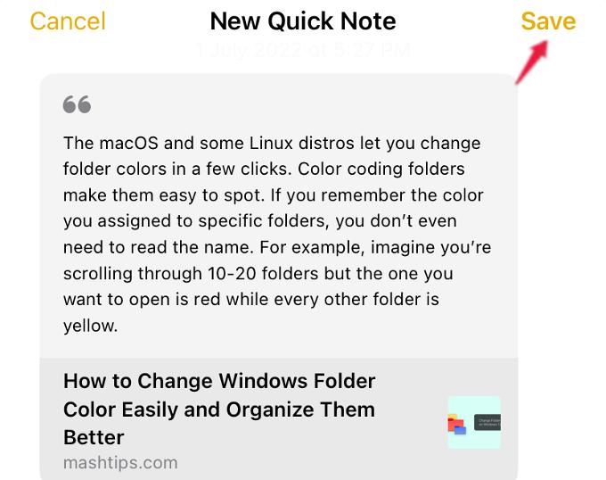 How to Create Quick Notes on iPhone Without Opening the Notes App - 90