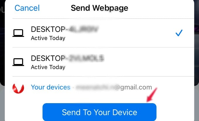 How to Send Links from iPhone to Your Computer Quickly - 36