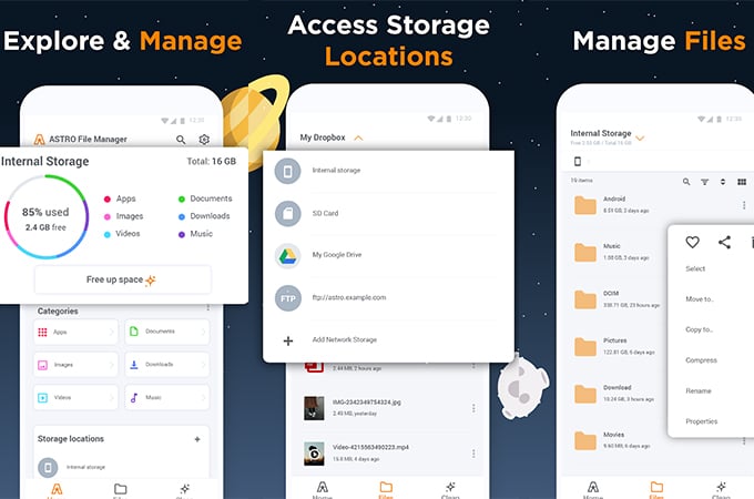 Astro File Manager