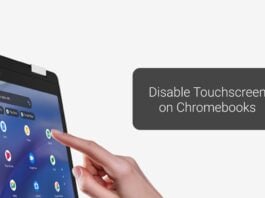 Disable Touchscreen on Chromebooks