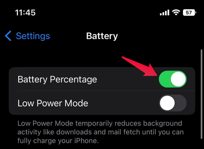 How to Get Battery Percentage on iPhone Status Bar - 88