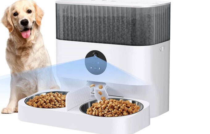 Jamotolly 5L Automatic Pet Feeder with Camera
