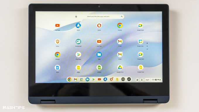Lenovo Chromebook Flex 3 360 Flip Tablet Mode