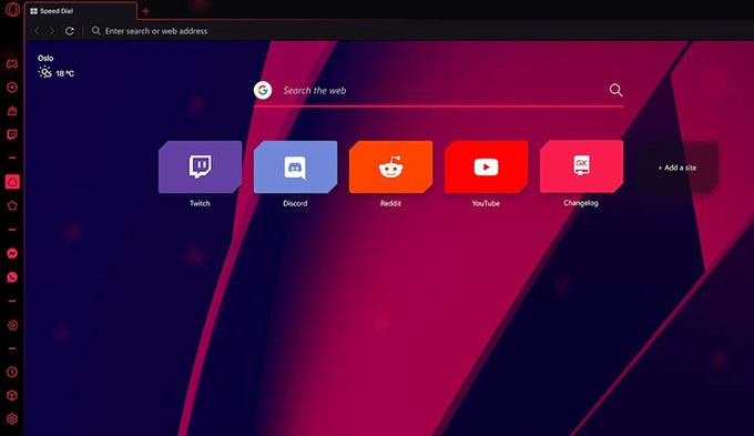 Opera GX Browser for Windows 11