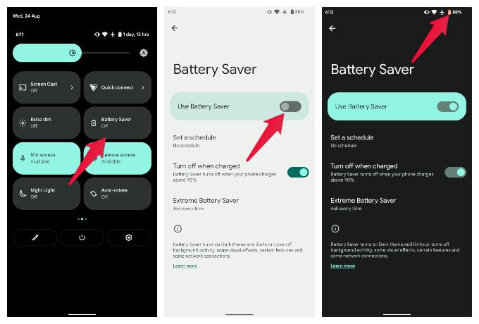 increase Pixel 6 battery life 