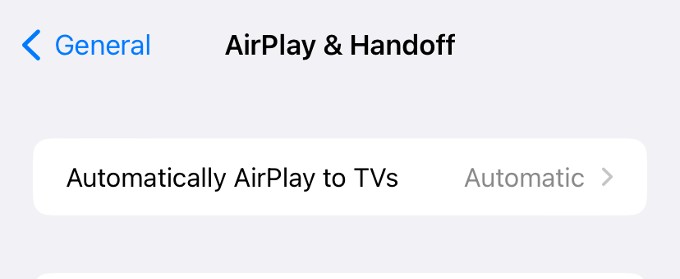 airplay settings iphone