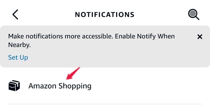 amazon shopping notifications alexa app iphone