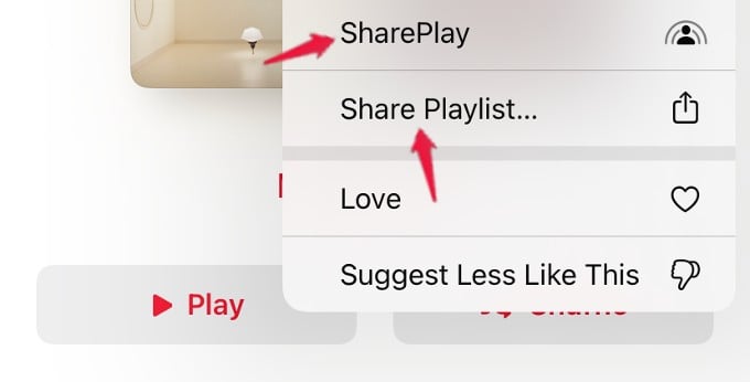 apple music playlist options