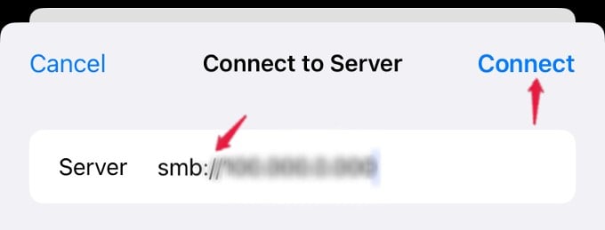 connect iphone to external NAS hard drive