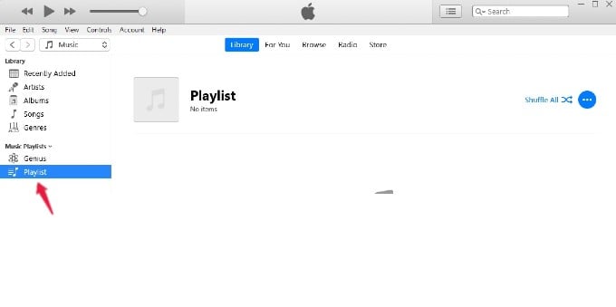 new playlist screen itunes