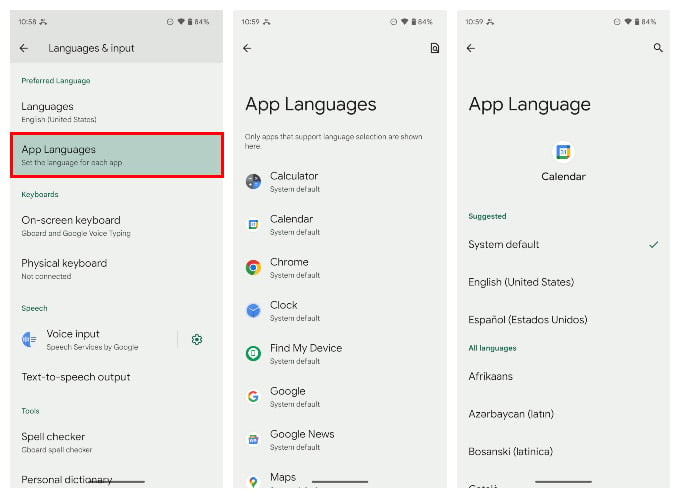 How to Change Language for Individual Apps on Android Without Affecting System Language - 2