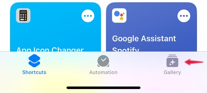 shortcuts app home screen iphone