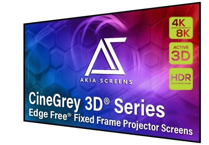Akia Screens CineGrey 3D EdgeFree Screen