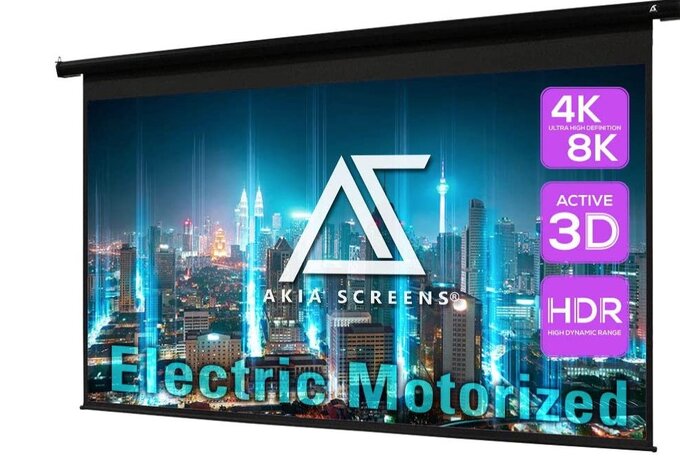 Akia Screens Motorized Projector Screen
