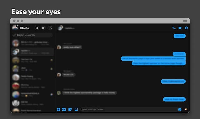 Charcoal- Dark Mode for Messenger