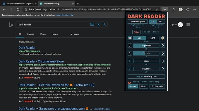 Dark Mode