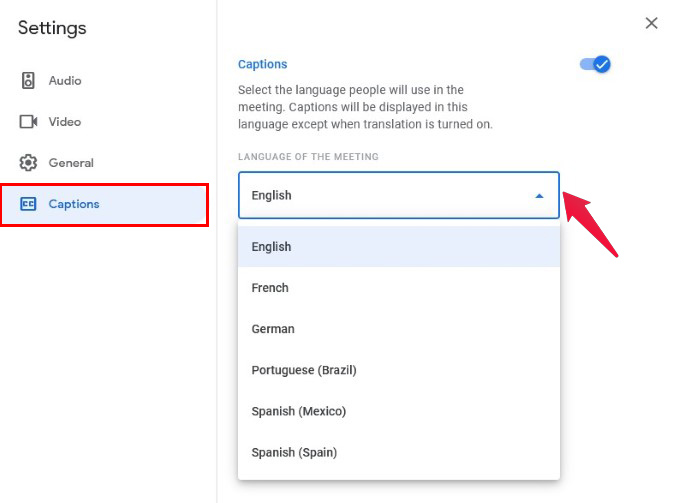 How to Enable Google Meet Live Captions and Translated Captions for All Conversations - 35