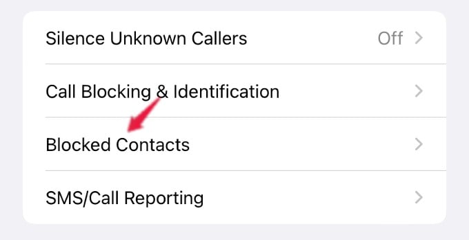 How to See Blocked Contacts on iPhone - 9