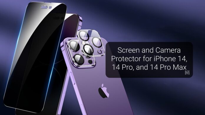 Screen and Camera Protector for iPhone 14 14 Pro and 14 Pro Max