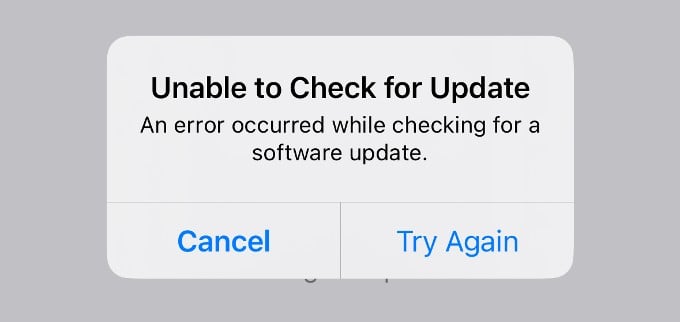 How to Fix Unable to Check for Update Error on iPhone - 3