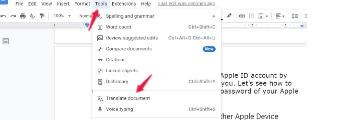 How to Translate a Document in Google Docs - 52